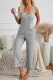 Gray Pocketed Thermal Sleeveless Jumpsuit
