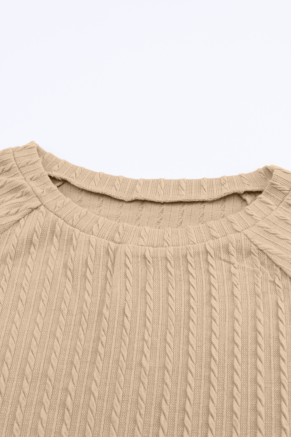 Khaki Ribbed Knit High Neck Tank main image 0