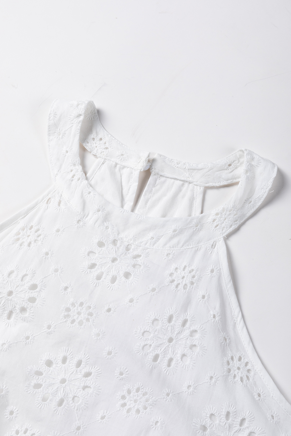 Ranee's white boho eyelet dress