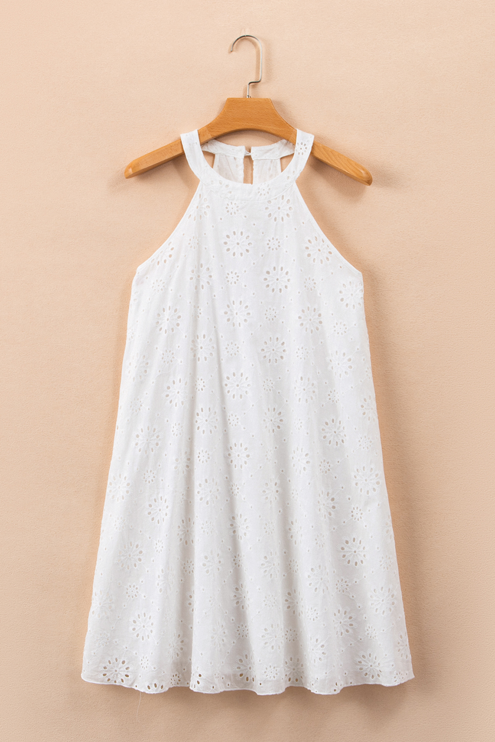 BRIESA Eyelet Embroidered Fabric Boho Sleeveless Set
