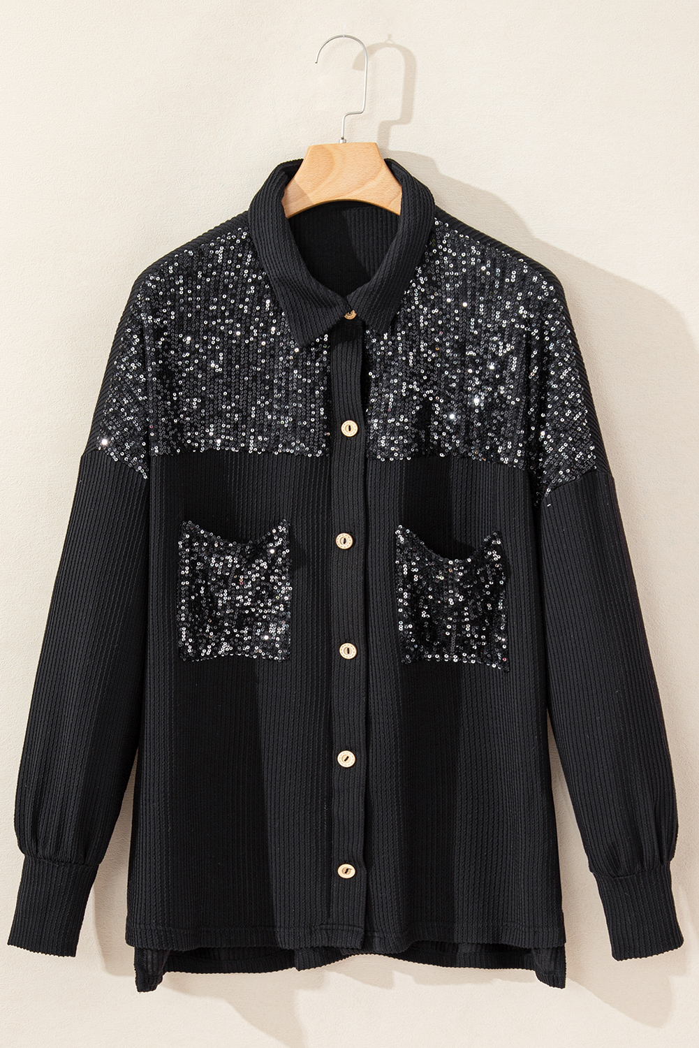 Red Sequin Shacket (Small - 3X) - FINAL SALE main image 0