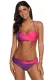 Purple Rosy Tie Dye Bikini Swimwear
