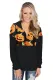 1/4 Zip Halloween Pumpkin Pullover Long Sleeve Sweatshirt