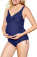 Nany Blue Ruched Maternity Tankini Swimsuit