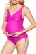 Rose Ruched Maternity Tankini Swimsuit