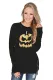 Halloween Theme Pumpkin Pattern Zipped Sweatshirt