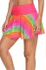 Rainbow Lace Flared Swim Skirt