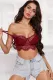 Red Live A Little Fun Lace Bralette