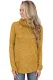 Yellow Charming Ways Cowl Neck Button up Top