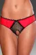 Red Frills Crotchless Panty