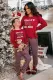 SANTA'S big HELPER Print Mama's Holiday Home Loungewear Set