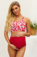 Strappy Hollow-out Back Crop Top High Waist Maternity Swimsuit
