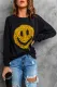 Smiley Graphic Pullover Sweatshirt
