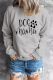 Dog MAMA Graphic Print Long Sleeve Sweatshirt