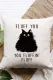 Beige Fluff You Letter Animal Print Pillow Case