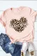 Pink Wild At Heart Leopard Graphic Tee