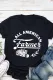 Black All American Farmer Graphic Print T Shirt