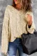 Yellow Drop Shoulder Loose Sweater with Hooded