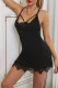 Valentine Day Black Lace with Desire Babydoll Set