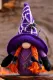 Purple Halloween pointy hat spider web faceless doll vampire doll
