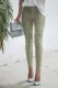 Green Cropped Moto Jeggings