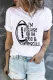 Rugby Letter Print Round Neck Short Sleeve T-shirt