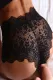 Black High Waist Lace Hollow Out Panty
