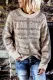 Color Block Crew Neck Knitted Pullover Sweater