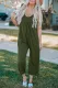 Green Spaghetti Straps Wide Leg Pocketed Jumpsuits