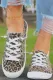 Leopard Lace up Canvas Shoes