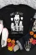 Black Literally Dead Skull Lady Graphic Tee