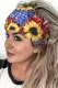 Multicolor Sunflower Leopard Flag Print Headband