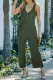 Green Pocketed Thermal Sleeveless Jumpsuit