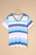 Stripe Multicolor Stripes Plus Size T-shirt