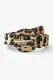 Leopard Buckle PU Leather Belt