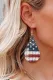 Sky Blue American flag Earrings