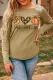 Peace Love Fall Cute Graphic Sequin Shoulder Pullover