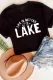 Black Life Is Better At The LAKE Short Sleeve T Shirt