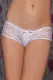 White Lace Open Crotch Hipster Panty