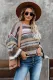 Dropped Shoulder Striped Relaxed Sweater