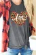 Valentine Love Leopard Heart Shape Print Short Sleeve T-shirt