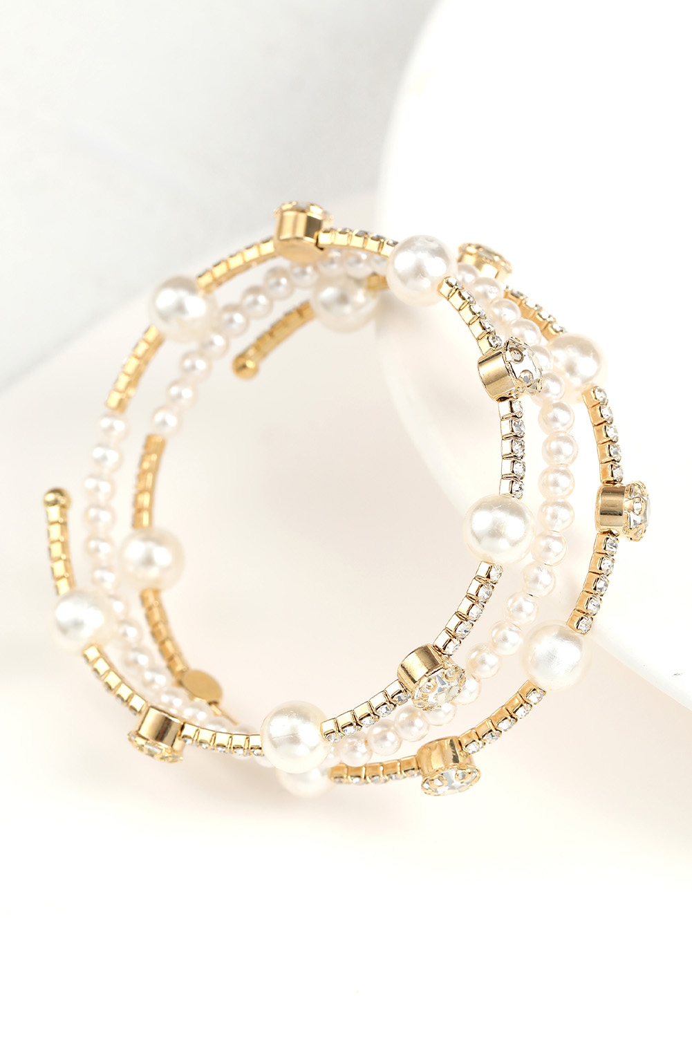 Pearl & gold bracelet *** adjustable