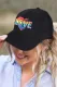 Black Love Art Word Rainbow Heart Baseball Hat