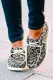 Leopard Slip On Flat Canvas Shoes
