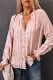 Pink Sweet Lace Frilled Trim Button Up Blouse