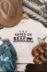 White Raised On Beef Western Graphic T Shirt