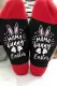 Black Easter Mama Bunny Graphic Print Crew Socks