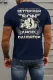 Blue Slogan Letter Fist Graphic Print Short Sleeve Men's T Shirt