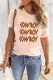 Pink COWBOY Slim-fit Short Sleeve T-shirt