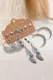 6 Sets Feather Moon Classical Earrings